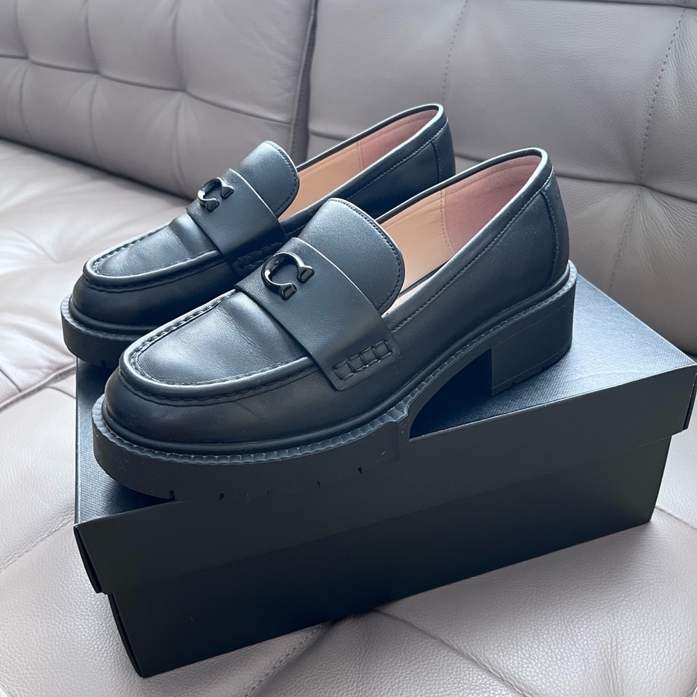 Coach Black Leah Loafers